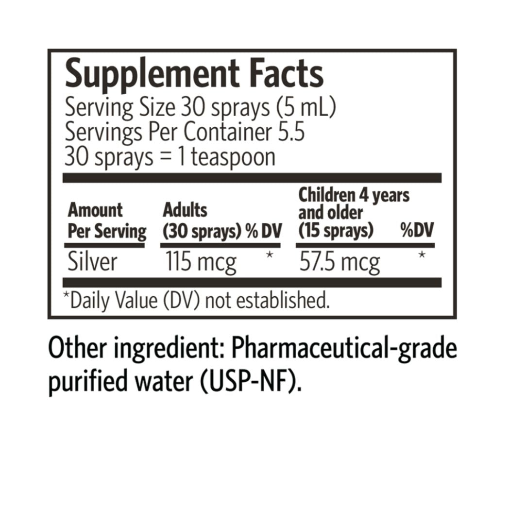 Bio-Active Silver Hydrosol Spray 1oz