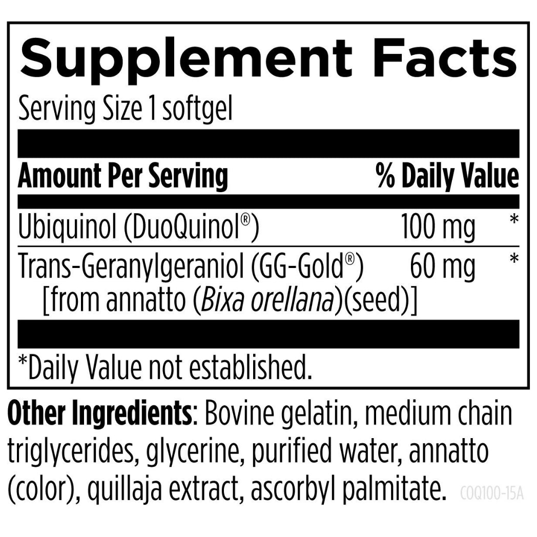 CoQnol (Ubiquinol) 100mg