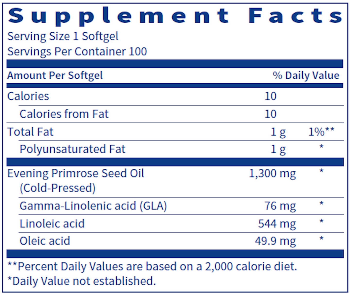 Evening Primrose Oil Klaire Labs