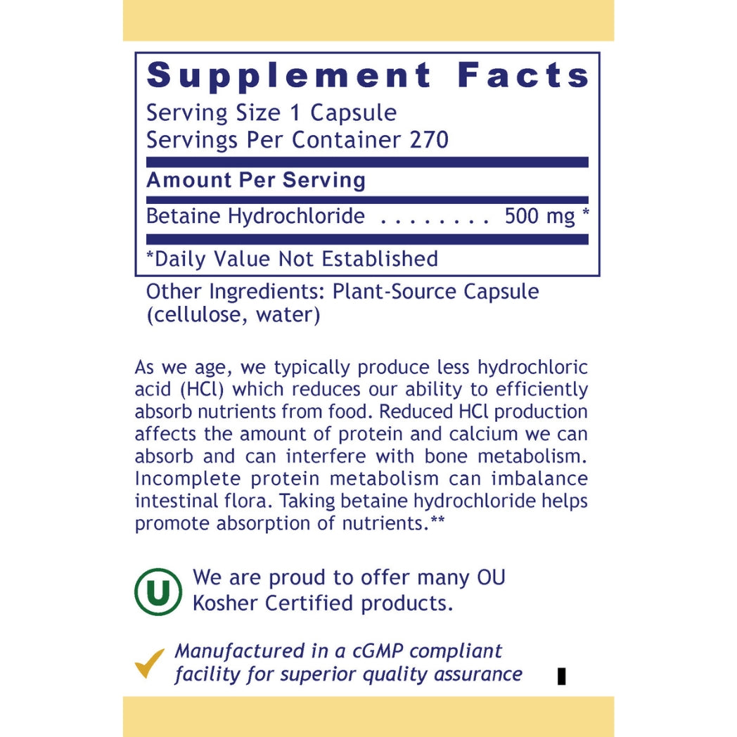 Premier HCL 270 Capsules