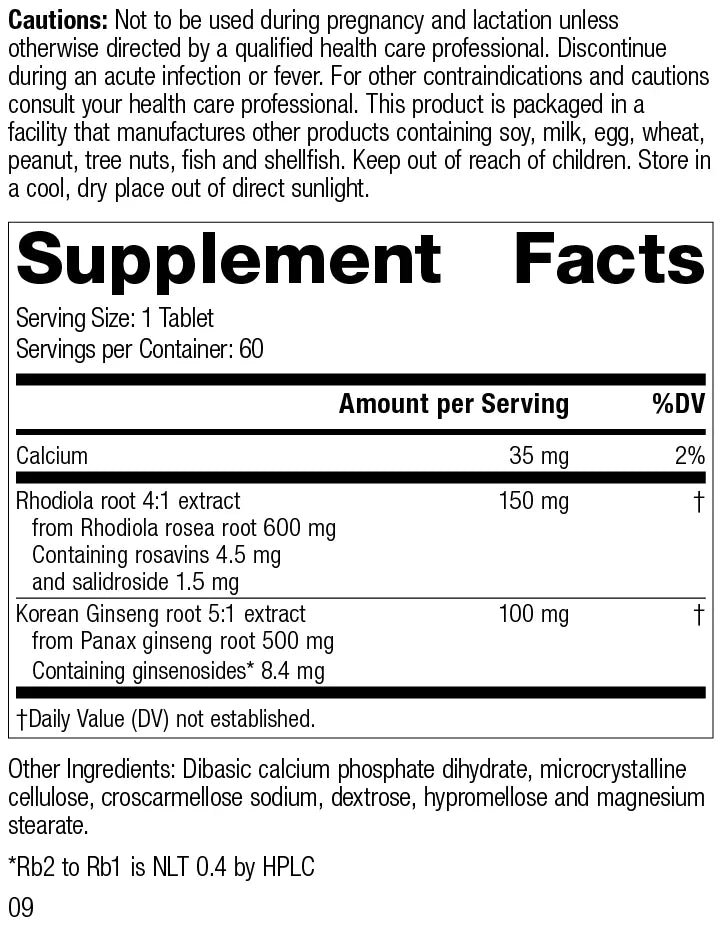 Rhodiola & Ginseng Complex