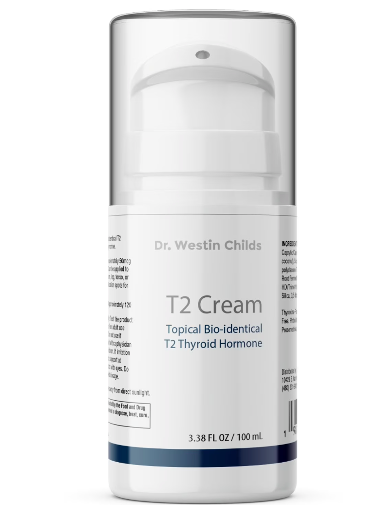 T2 Cream Topical Bio-Identical T2 Thyroid Hormone (60 Serving)