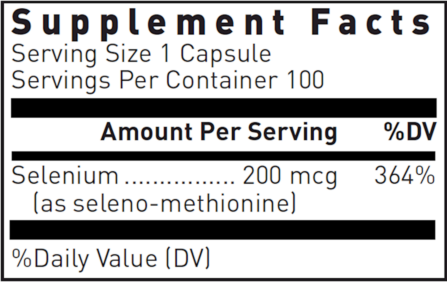 Seleno-Methionine 200 mcg