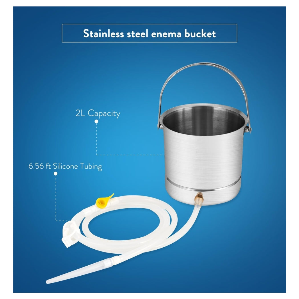 Stainless Steel Coffee Enema Bucket Kit