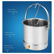 Stainless Steel Coffee Enema Bucket Kit