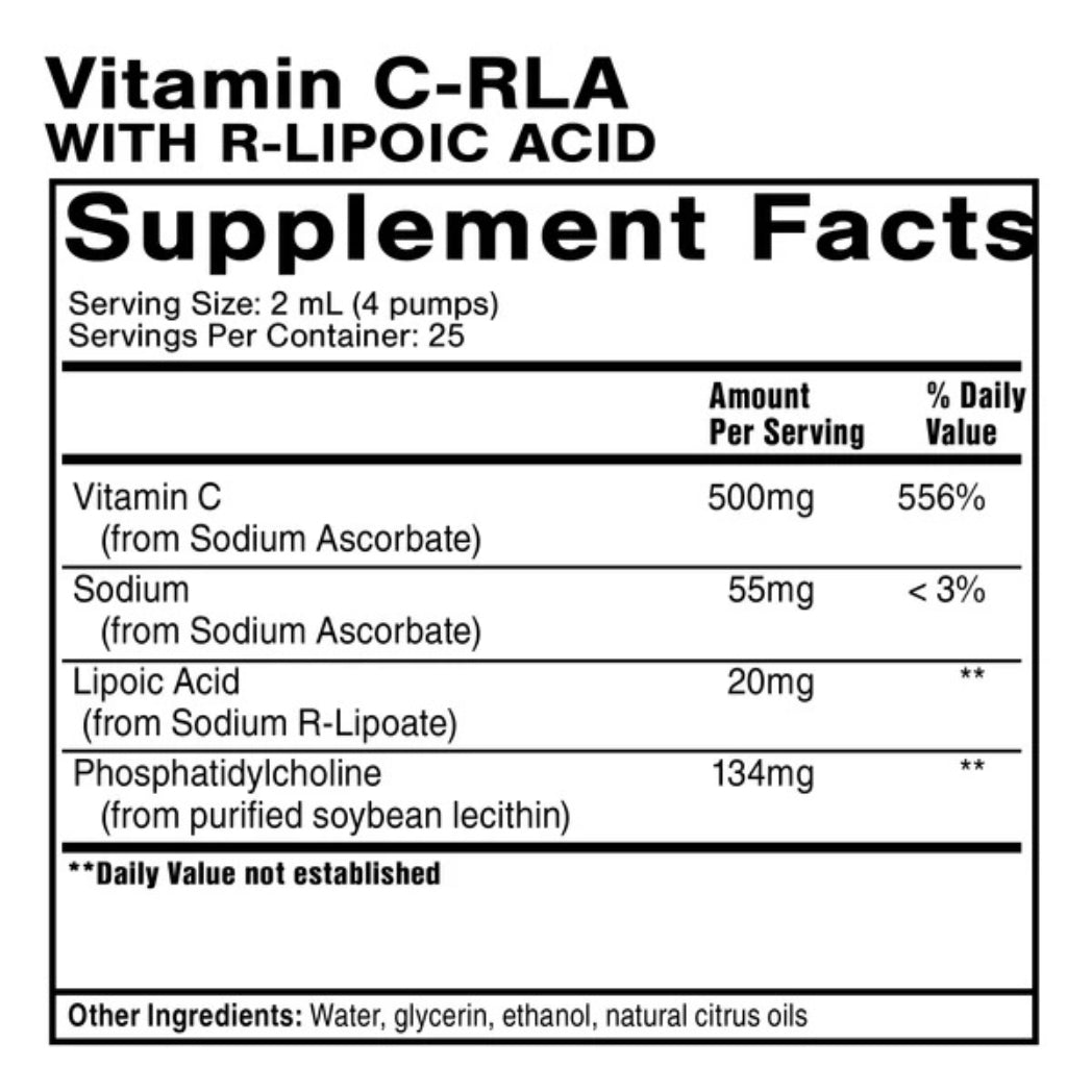 Vitamin C RLA Liposomal 1.7 oz