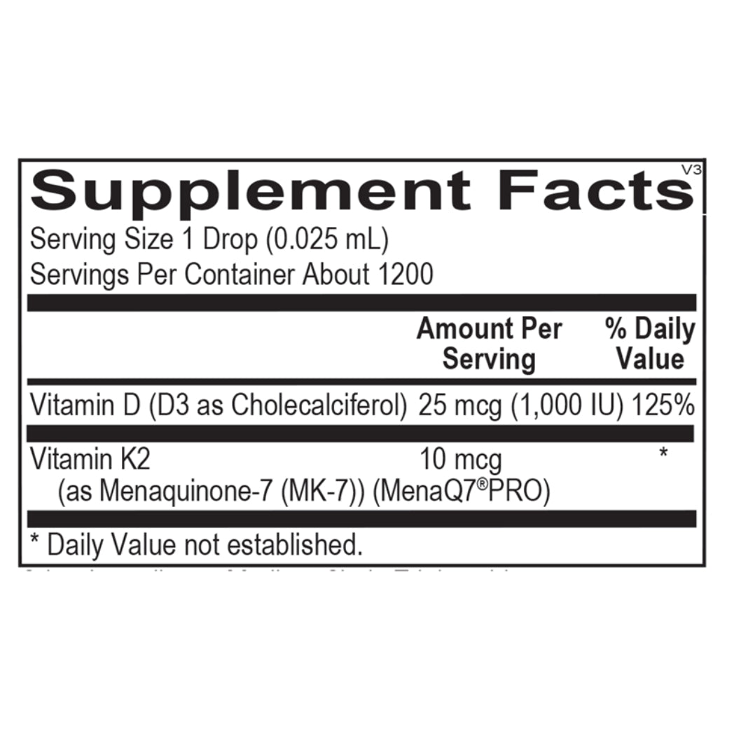 Liquid Vitamin D3 with K2